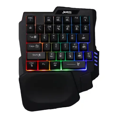 Jedel K601 Single Hand RGB Gaming Keyboard Jedel K601 Single Hand RGB Gaming Keyboard