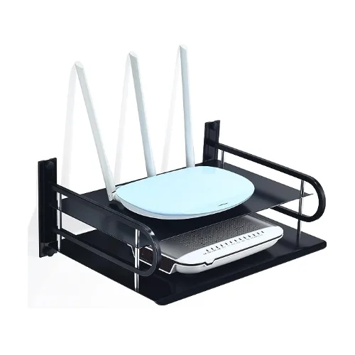 Metal Wi-Fi Router Stand - Wall Mount Shelf Metal Wi-Fi Router Stand - Wall Mount Shelf