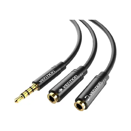 VENTION BBSBY 3.5mm Male to Female Stereo Splitter Cable Adapter VENTION BBSBY 3.5mm Male to Female Stereo Splitter Cable Adapter